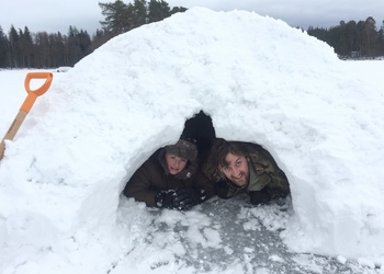 Finland Cottage in Winter
